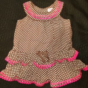 Girls polka dot dress, OshKosh 12m